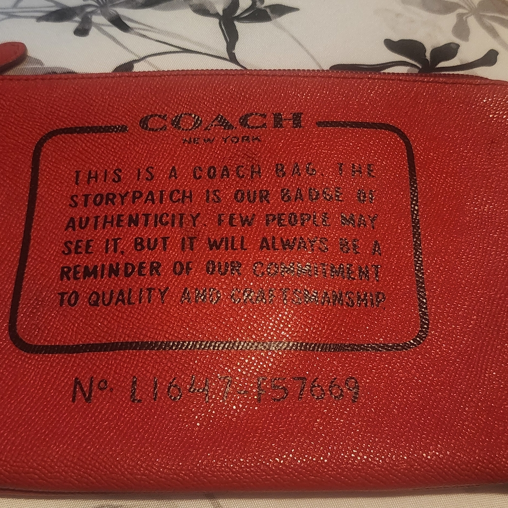 Coach Coated Canvas Storypatch Pouch